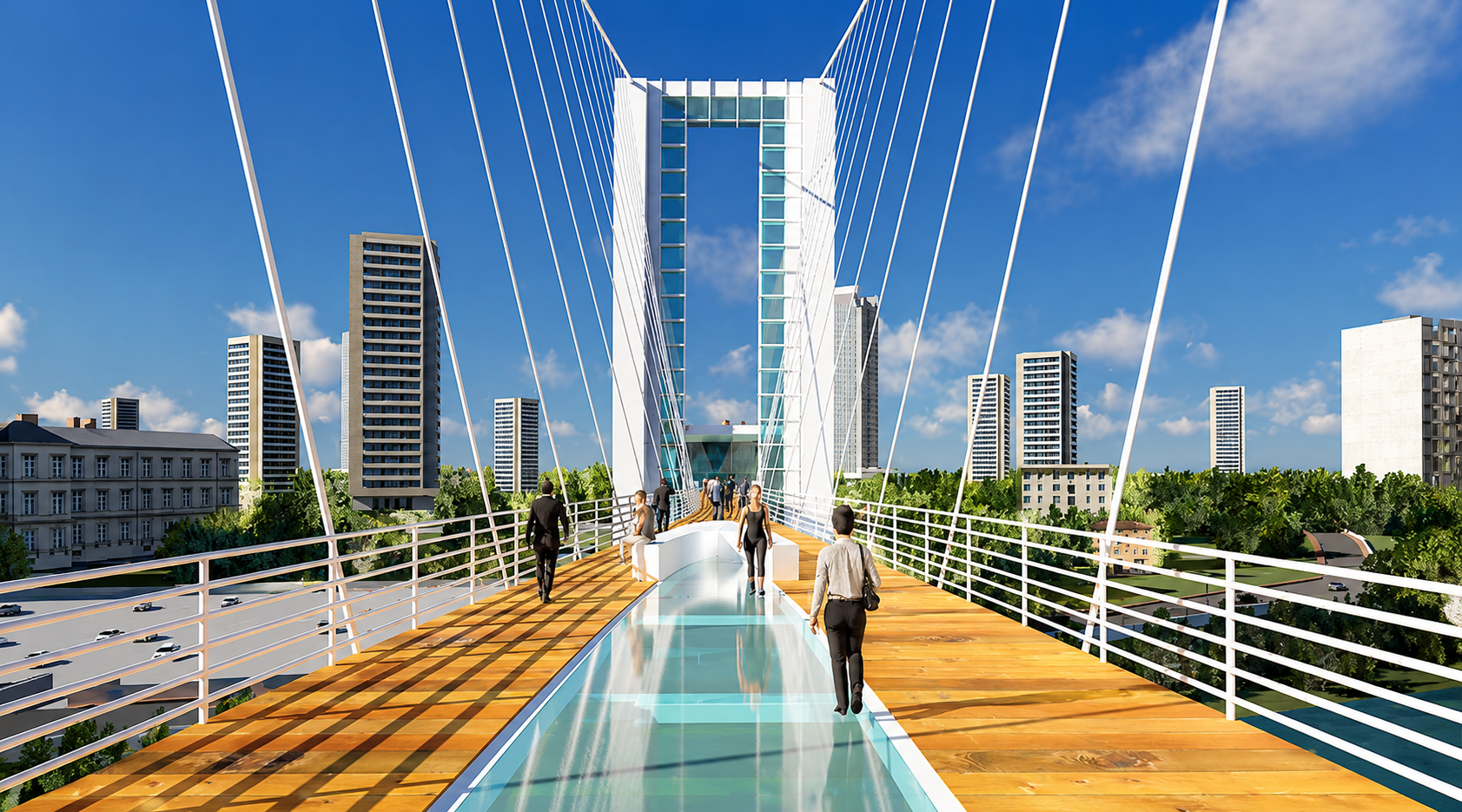 BKC Suspension Bridge — Transportation Engineering